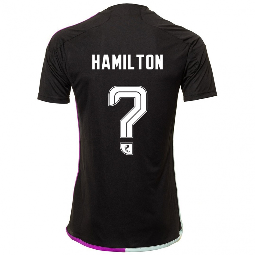 Uomo Maglia Brendan Hamilton #0 Nero Kit Gara Away 2023/24 Maglietta