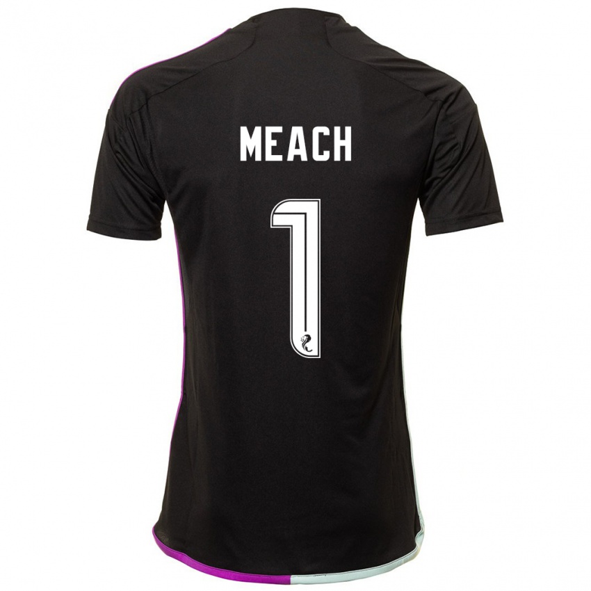 Uomo Maglia Aaliyah-Jay Meach #1 Nero Kit Gara Away 2023/24 Maglietta