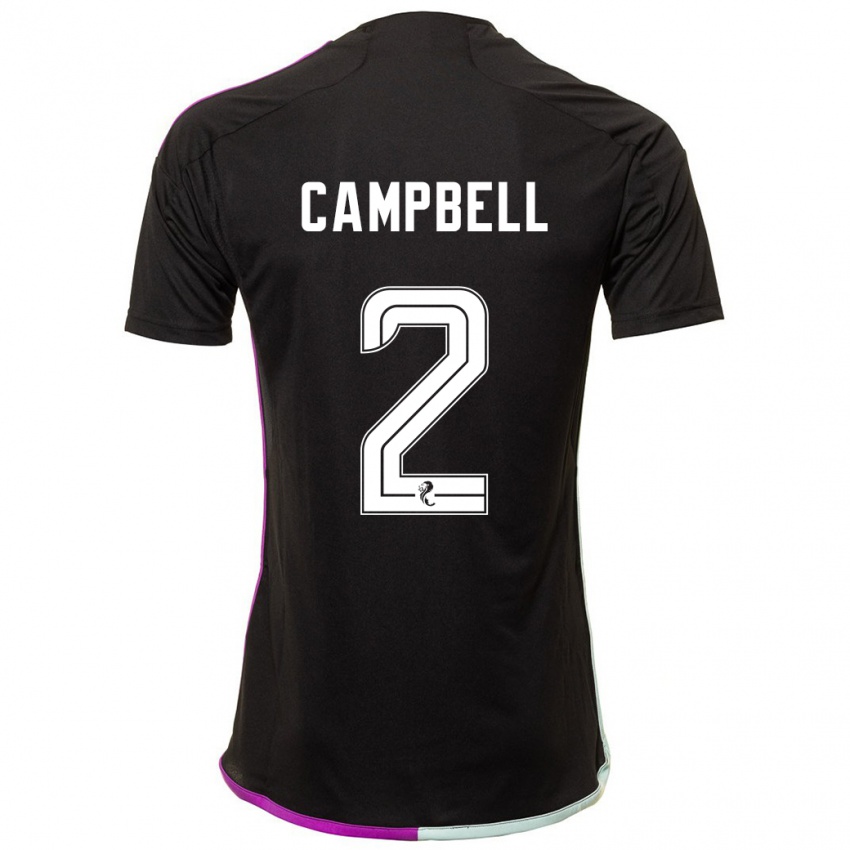 Uomo Maglia Loren Campbell #2 Nero Kit Gara Away 2023/24 Maglietta