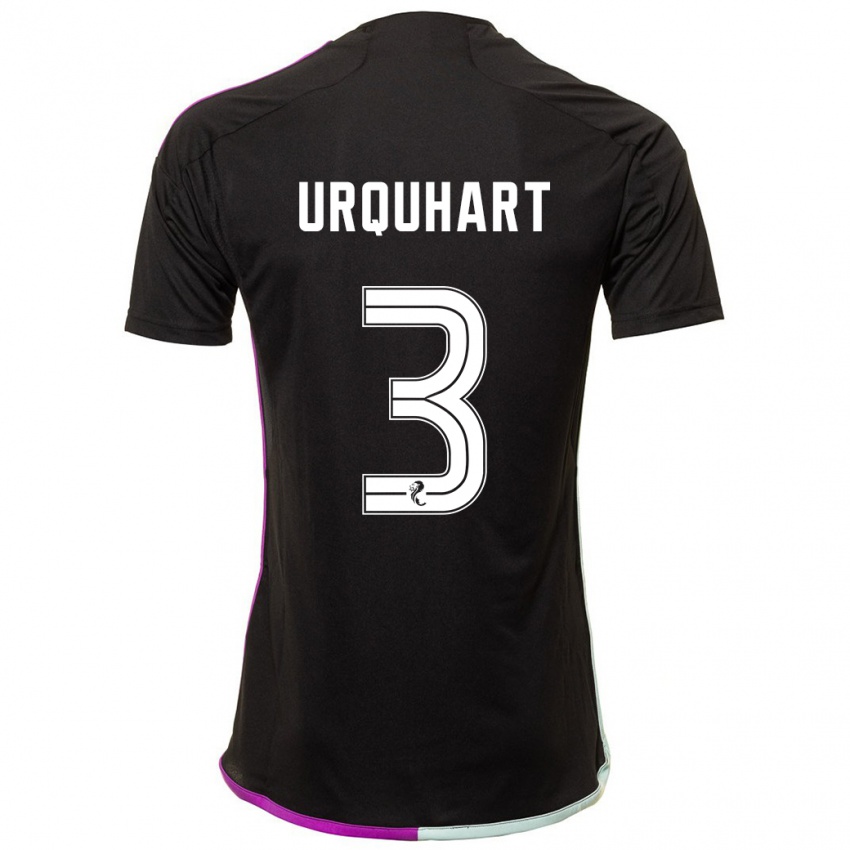 Uomo Maglia Millie Urquhart #3 Nero Kit Gara Away 2023/24 Maglietta