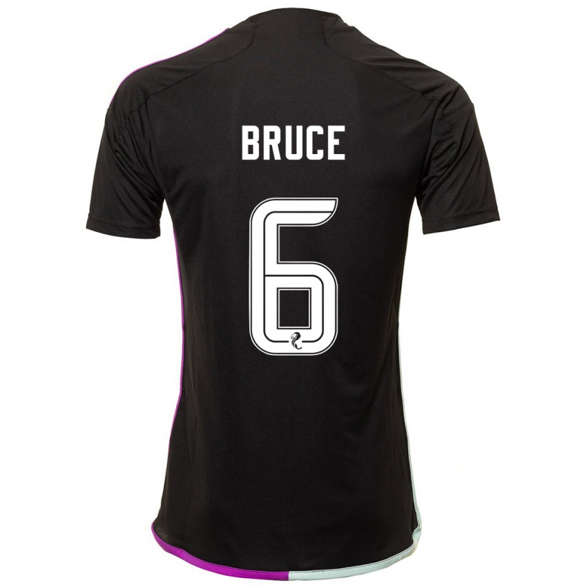 Uomo Maglia Natasha Bruce #6 Nero Kit Gara Away 2023/24 Maglietta