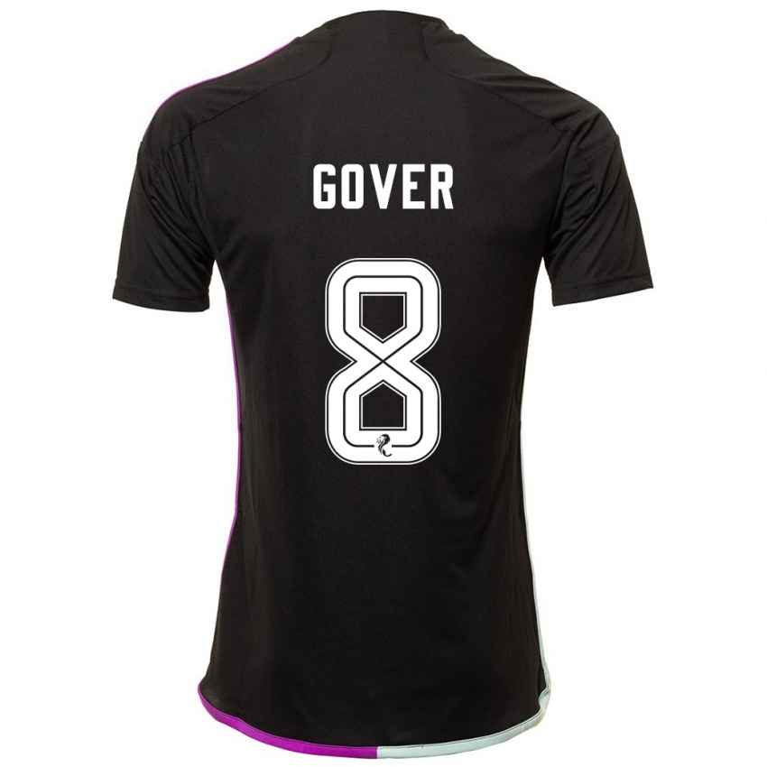 Uomo Maglia Chloe Gover #8 Nero Kit Gara Away 2023/24 Maglietta