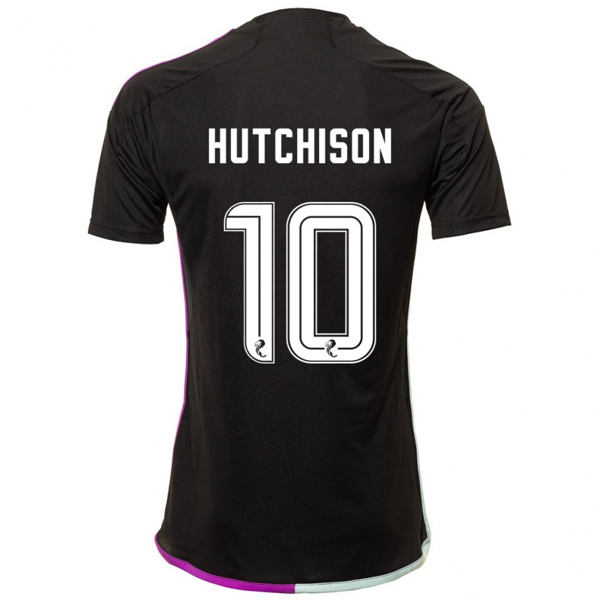 Uomo Maglia Bayley Hutchison #10 Nero Kit Gara Away 2023/24 Maglietta