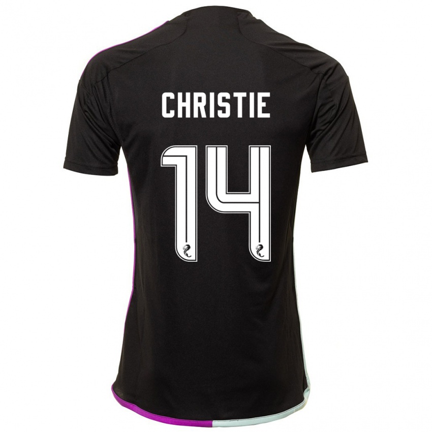 Uomo Maglia Mya Christie #14 Nero Kit Gara Away 2023/24 Maglietta