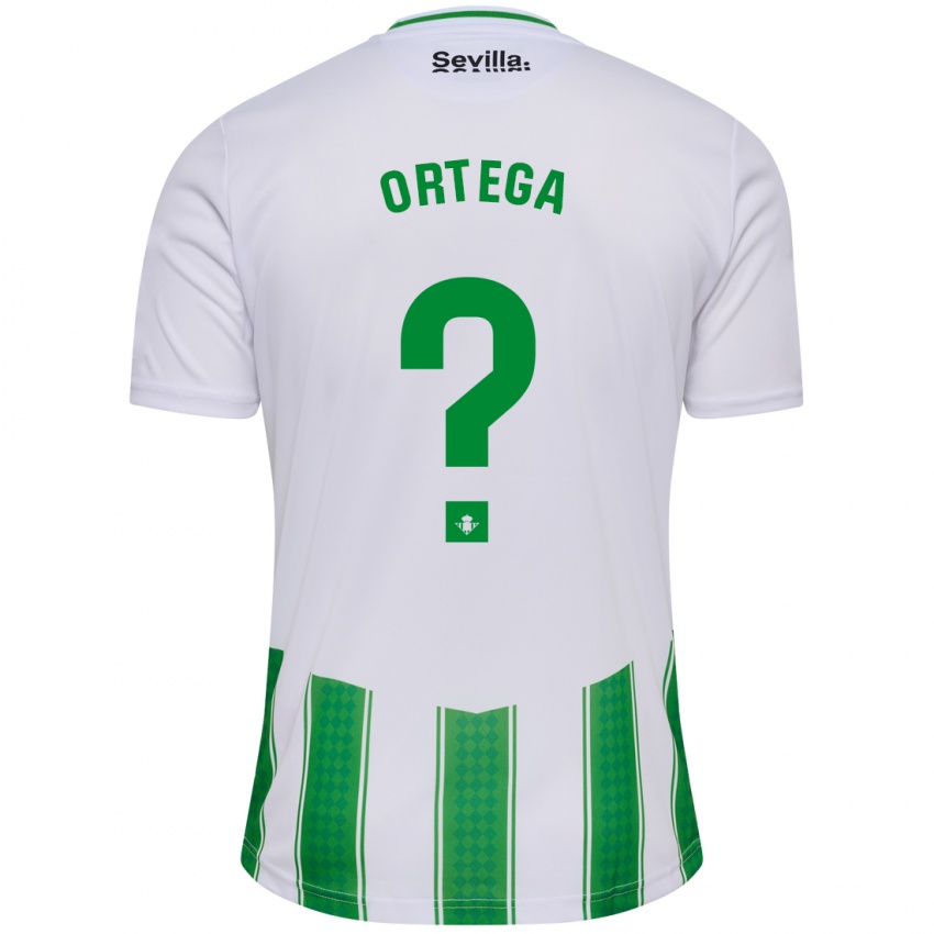 Donna Maglia Jose Ortega #0 Bianco Kit Gara Home 2023/24 Maglietta