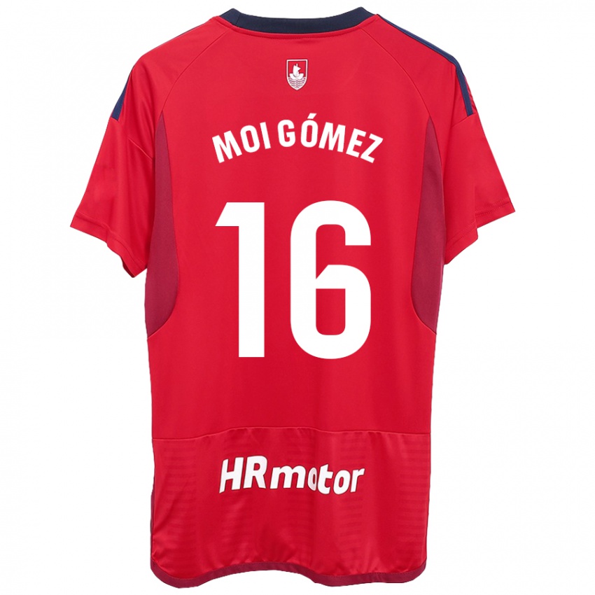 Donna Maglia Moi Gomez #16 Rosso Kit Gara Home 2023/24 Maglietta