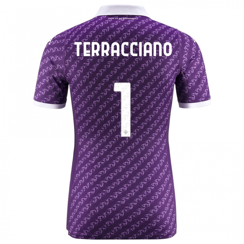 Donna Maglia Pietro Terracciano #1 Viola Kit Gara Home 2023/24 Maglietta