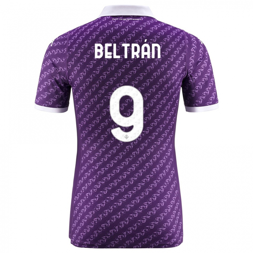 Donna Maglia Lucas Beltrán #9 Viola Kit Gara Home 2023/24 Maglietta