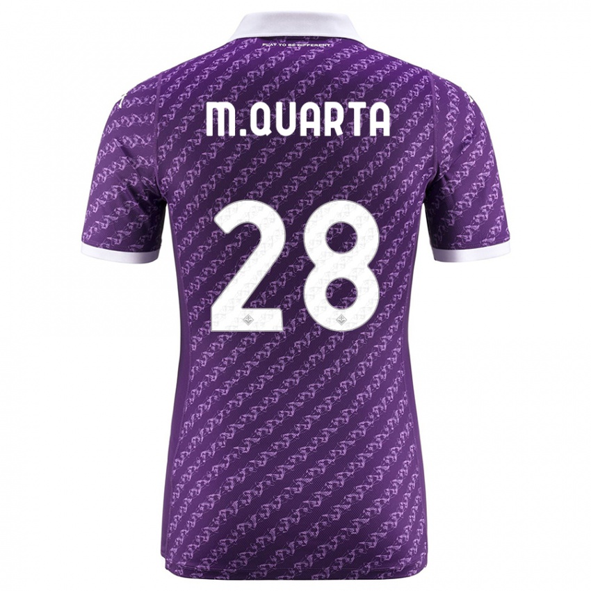 Donna Maglia Lucas Martinez Quarta #28 Viola Kit Gara Home 2023/24 Maglietta