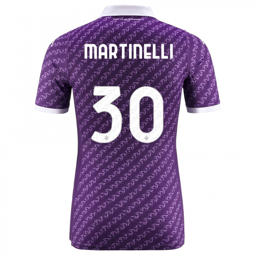 Donna Maglia Tommaso Martinelli #30 Viola Kit Gara Home 2023/24 Maglietta