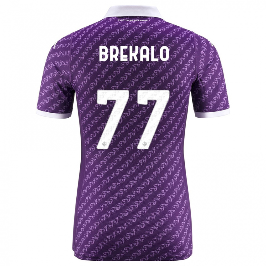 Donna Maglia Josip Brekalo #77 Viola Kit Gara Home 2023/24 Maglietta