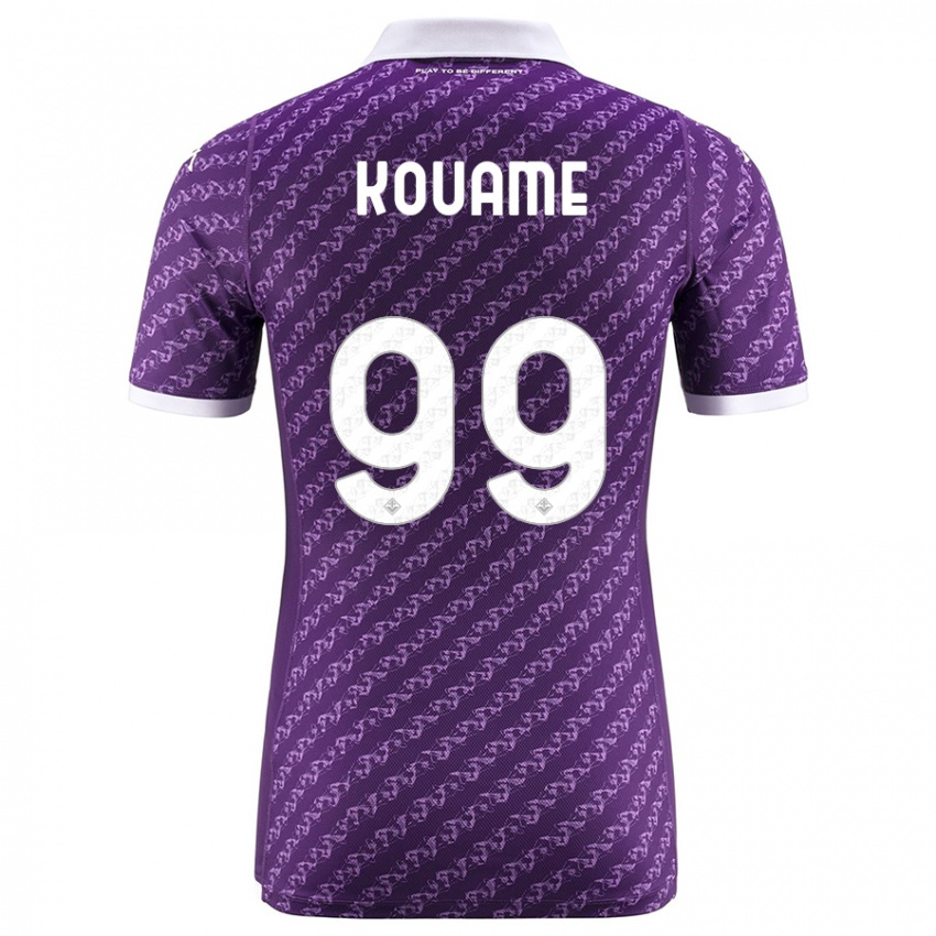 Donna Maglia Christian Kouame #99 Viola Kit Gara Home 2023/24 Maglietta