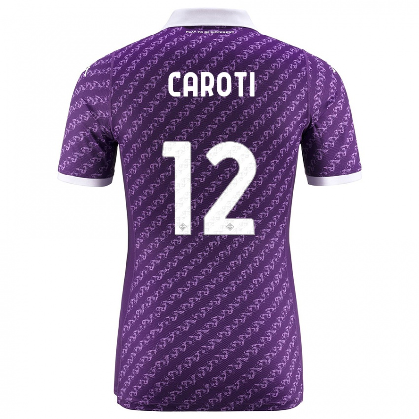 Donna Maglia Filippo Caroti #12 Viola Kit Gara Home 2023/24 Maglietta