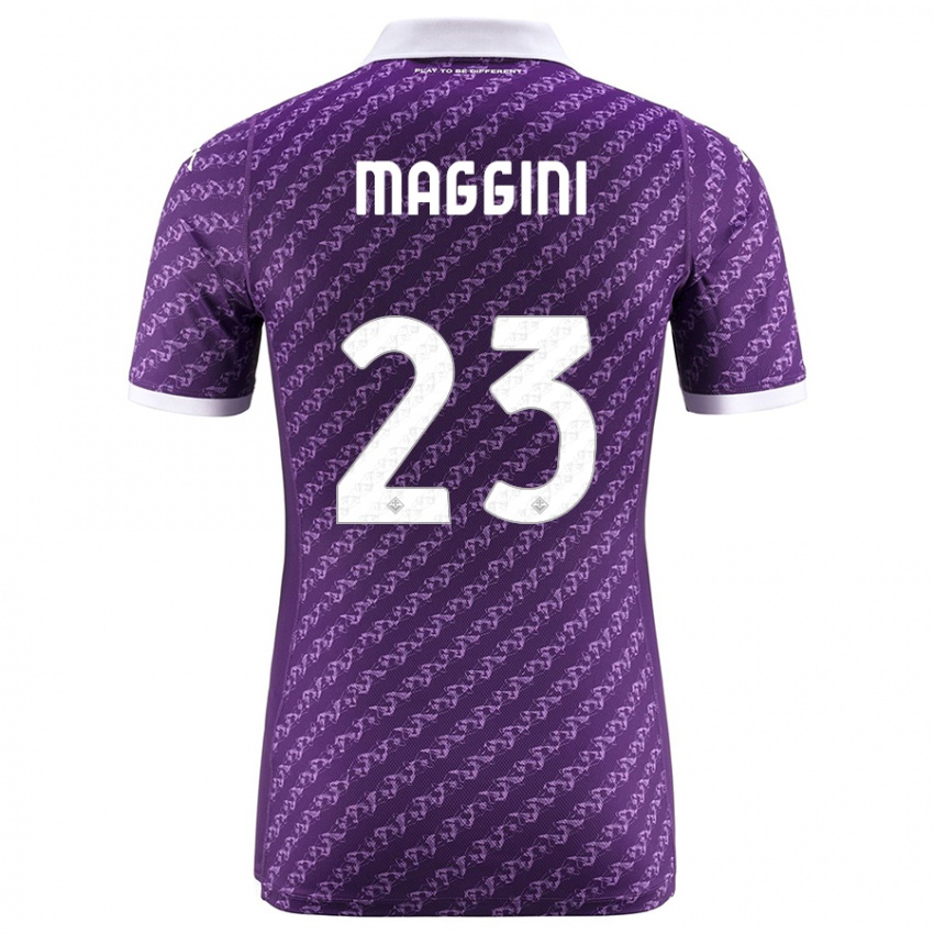 Donna Maglia Filippo Maggini #23 Viola Kit Gara Home 2023/24 Maglietta