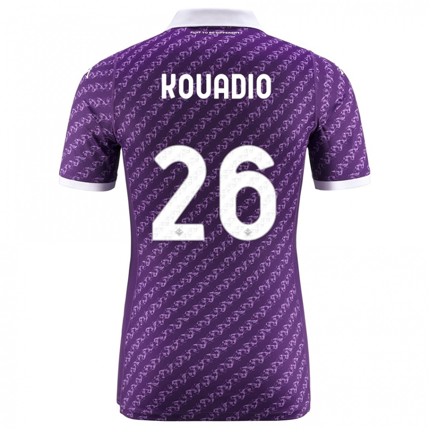 Donna Maglia Eddy Kouadio #26 Viola Kit Gara Home 2023/24 Maglietta