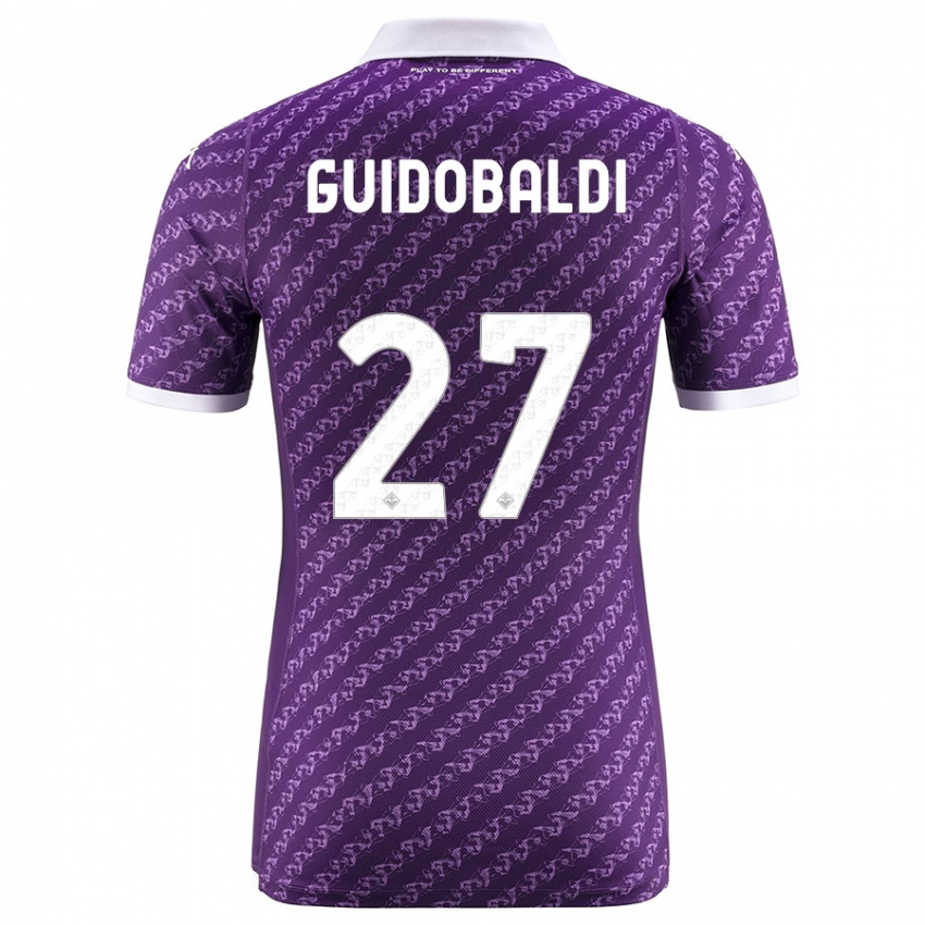 Donna Maglia Filippo Guidobaldi #27 Viola Kit Gara Home 2023/24 Maglietta