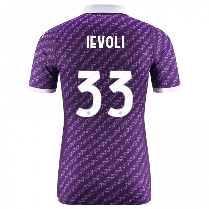 Donna Maglia Mattia Ievoli #33 Viola Kit Gara Home 2023/24 Maglietta