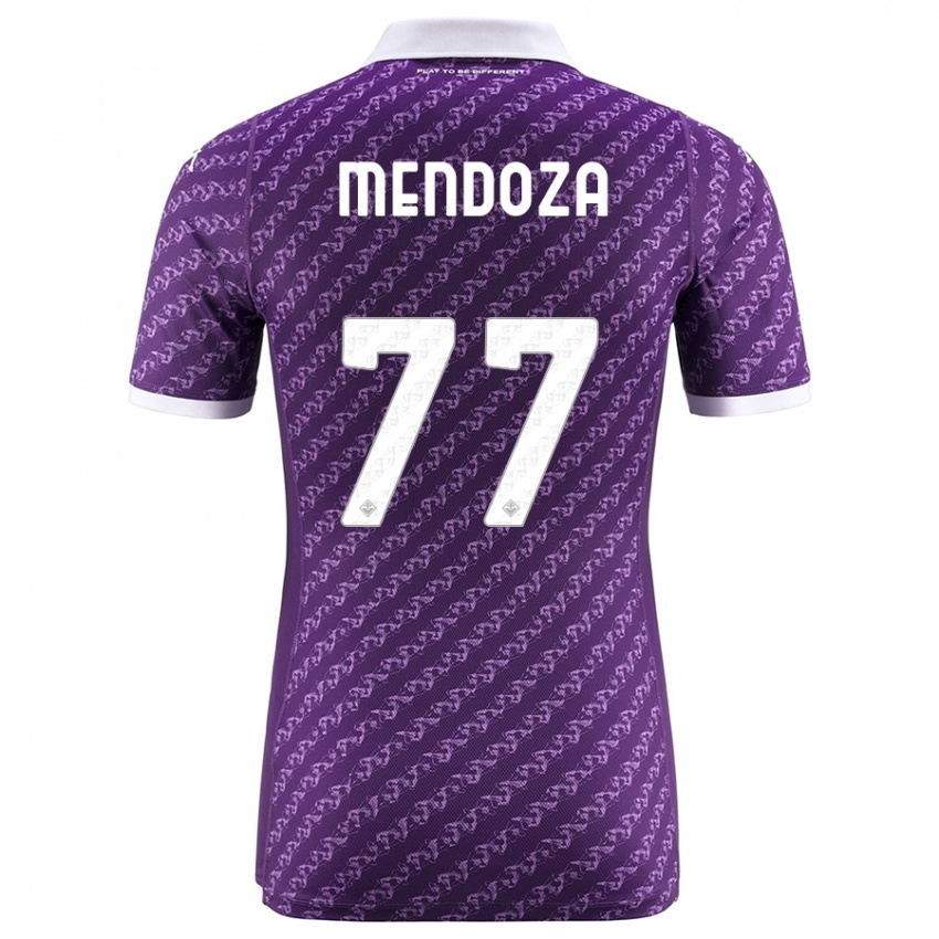 Donna Maglia William Mendoza #77 Viola Kit Gara Home 2023/24 Maglietta