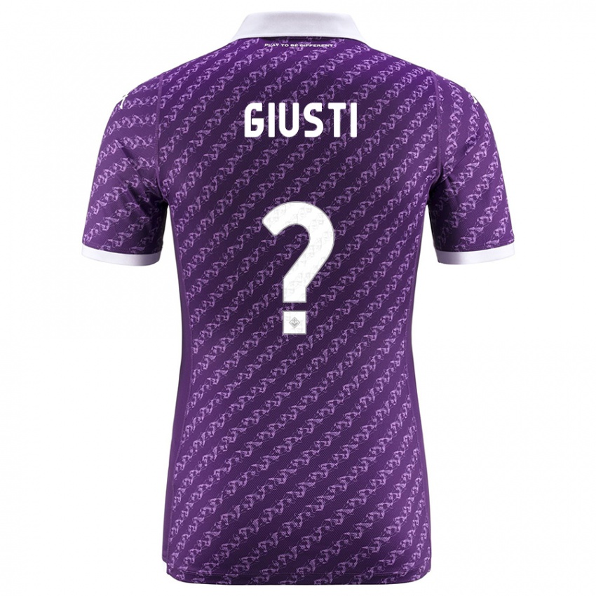 Donna Maglia Edoardo Giusti #0 Viola Kit Gara Home 2023/24 Maglietta