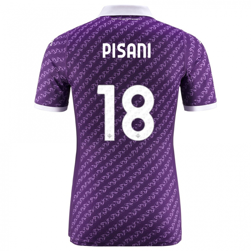 Donna Maglia Diego Pisani #18 Viola Kit Gara Home 2023/24 Maglietta