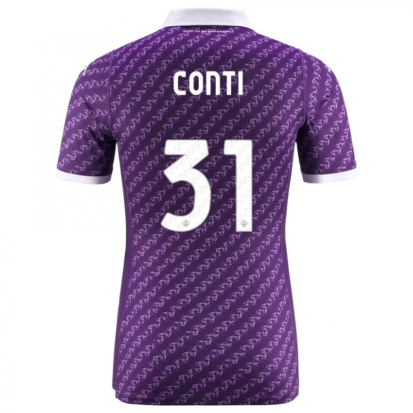 Donna Maglia Gabriele Conti #31 Viola Kit Gara Home 2023/24 Maglietta