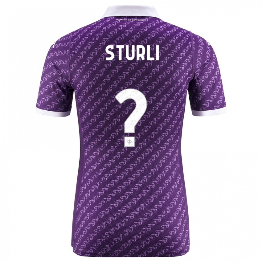 Donna Maglia Edoardo Sturli #0 Viola Kit Gara Home 2023/24 Maglietta