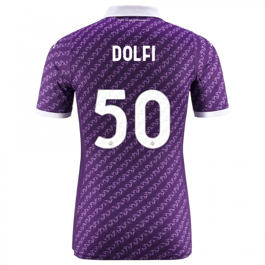 Donna Maglia Brando Dolfi #50 Viola Kit Gara Home 2023/24 Maglietta