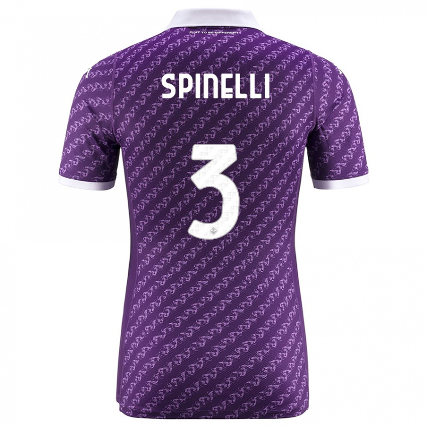 Donna Maglia Giorgia Spinelli #3 Viola Kit Gara Home 2023/24 Maglietta