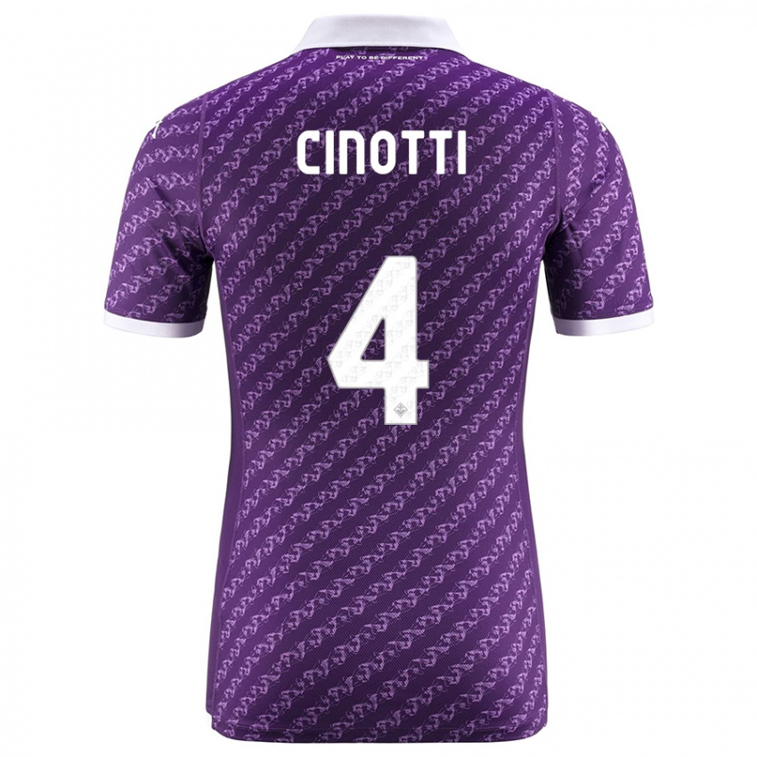 Donna Maglia Norma Cinotti #4 Viola Kit Gara Home 2023/24 Maglietta