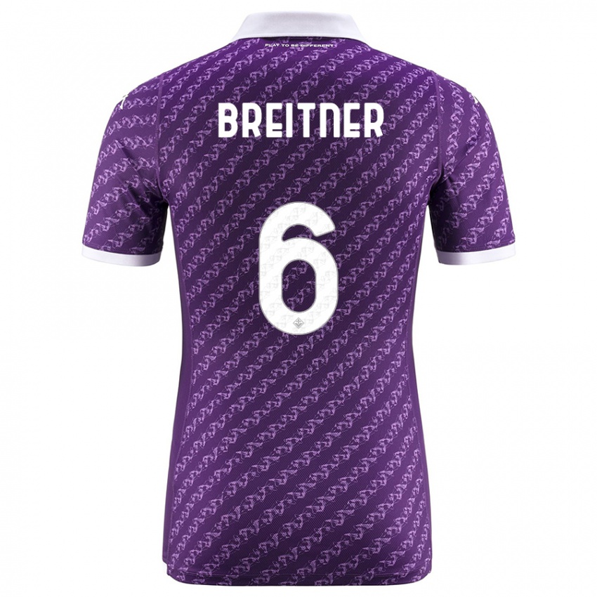 Donna Maglia Stephanie Breitner #6 Viola Kit Gara Home 2023/24 Maglietta