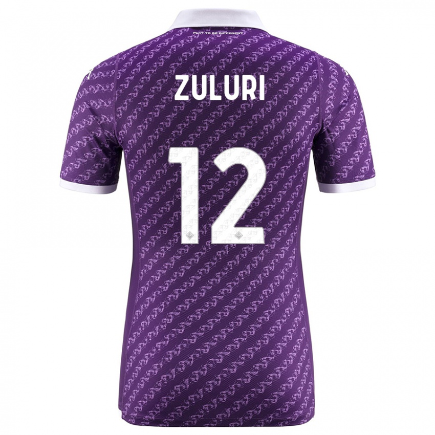 Donna Maglia Athena Zuluri #12 Viola Kit Gara Home 2023/24 Maglietta