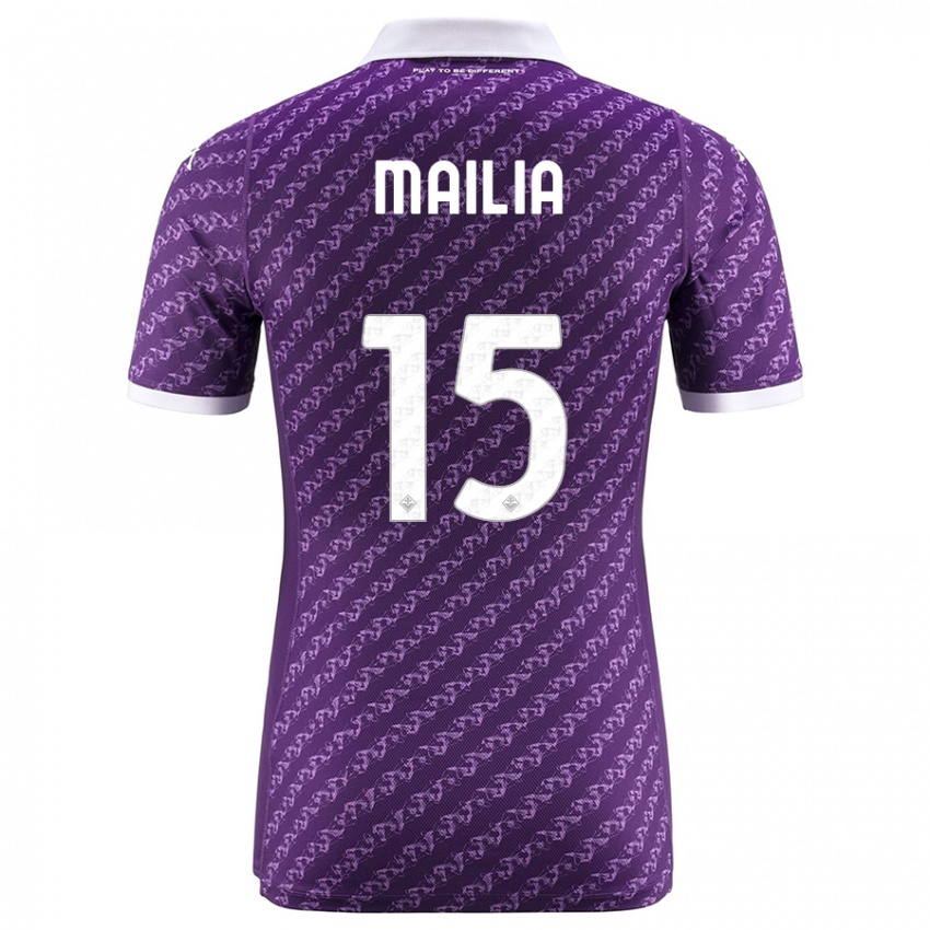 Donna Maglia Siria Mailia #15 Viola Kit Gara Home 2023/24 Maglietta