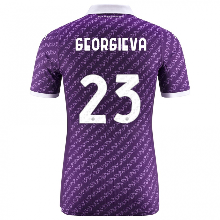 Donna Maglia Marina Georgieva #23 Viola Kit Gara Home 2023/24 Maglietta