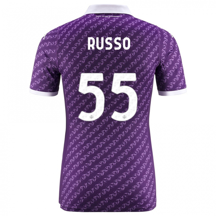 Donna Maglia Federica Russo #55 Viola Kit Gara Home 2023/24 Maglietta