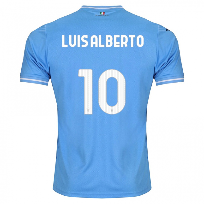 Donna Maglia Luis Alberto #10 Blu Kit Gara Home 2023/24 Maglietta