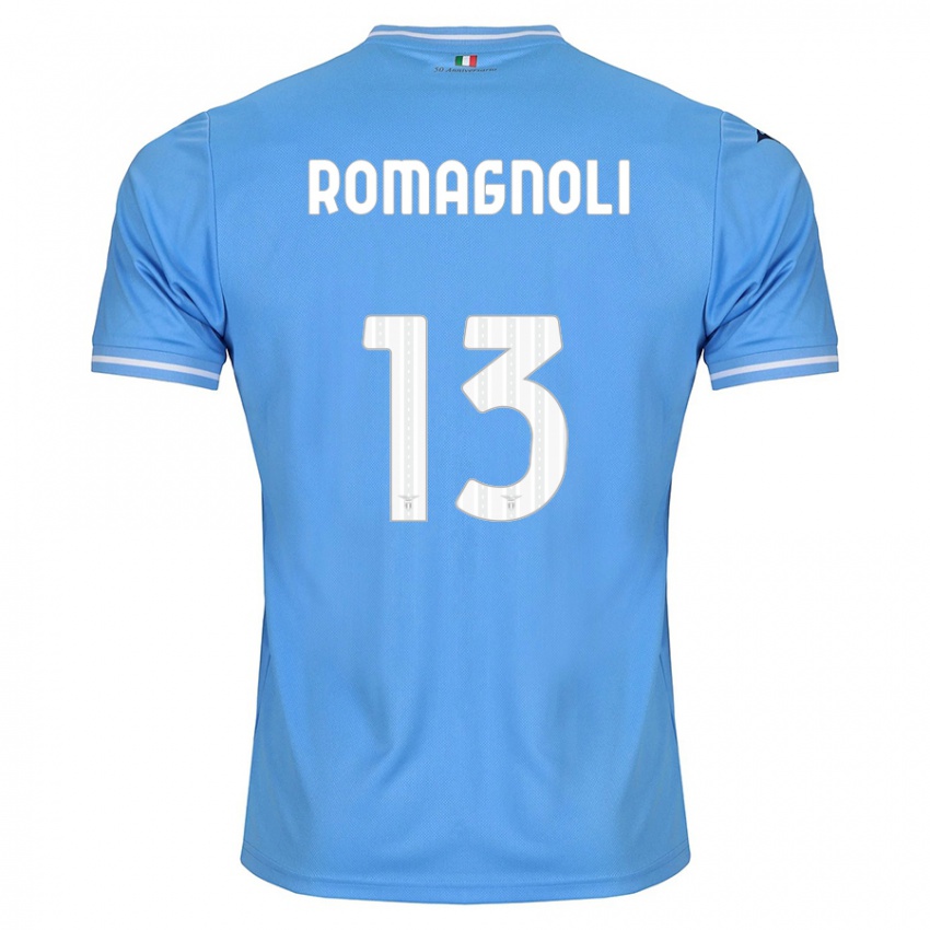 Donna Maglia Alessio Romagnoli #13 Blu Kit Gara Home 2023/24 Maglietta