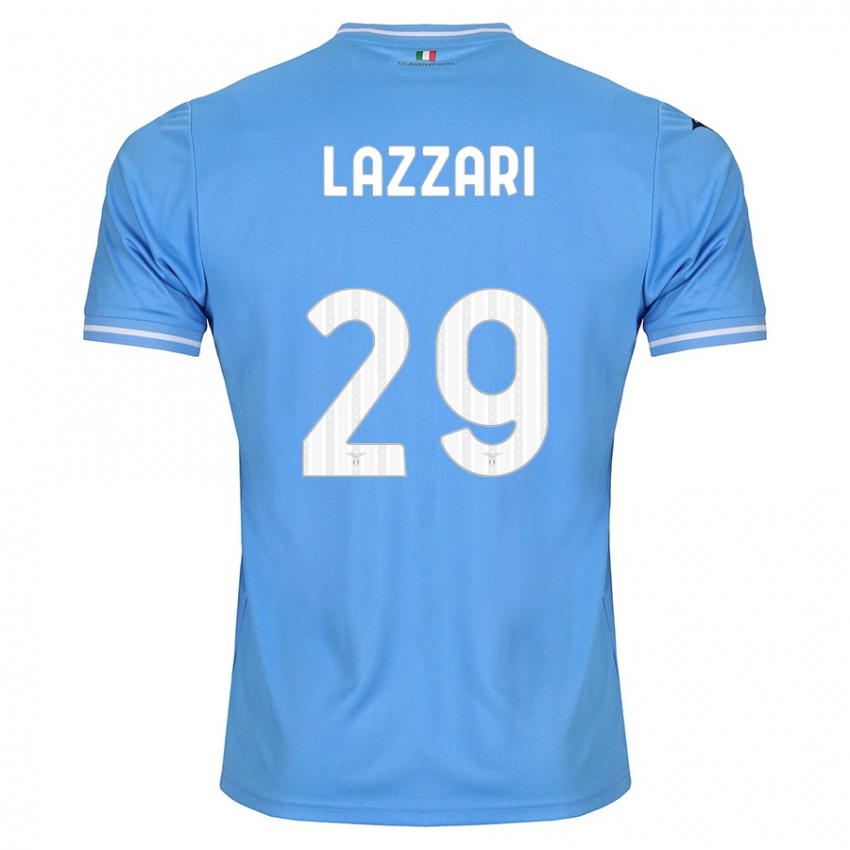 Donna Maglia Manuel Lazzari #29 Blu Kit Gara Home 2023/24 Maglietta