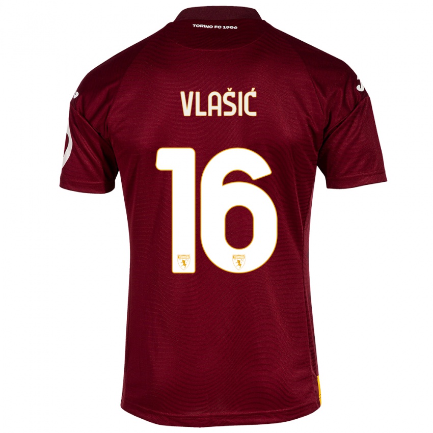 Donna Maglia Nikola Vlasic #16 Rosso Scuro Kit Gara Home 2023/24 Maglietta