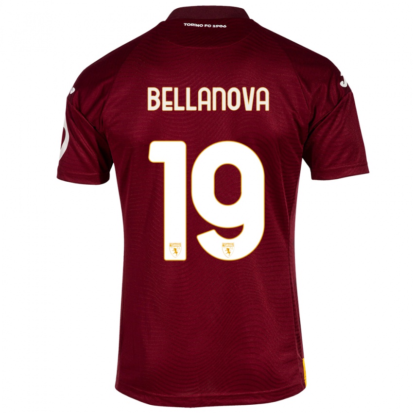 Donna Maglia Raoul Bellanova #19 Rosso Scuro Kit Gara Home 2023/24 Maglietta