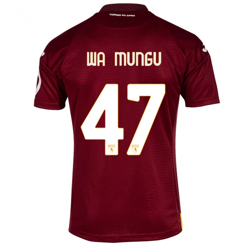 Donna Maglia Vimoj Muntu Wa Mungu #47 Rosso Scuro Kit Gara Home 2023/24 Maglietta