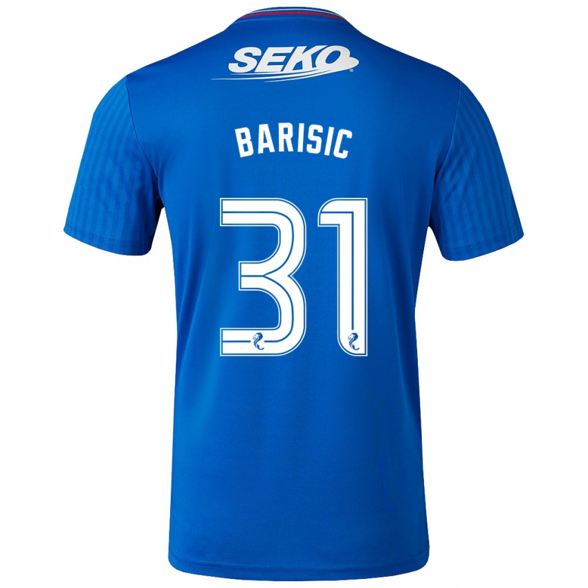 Donna Maglia Borna Barisic #31 Blu Kit Gara Home 2023/24 Maglietta