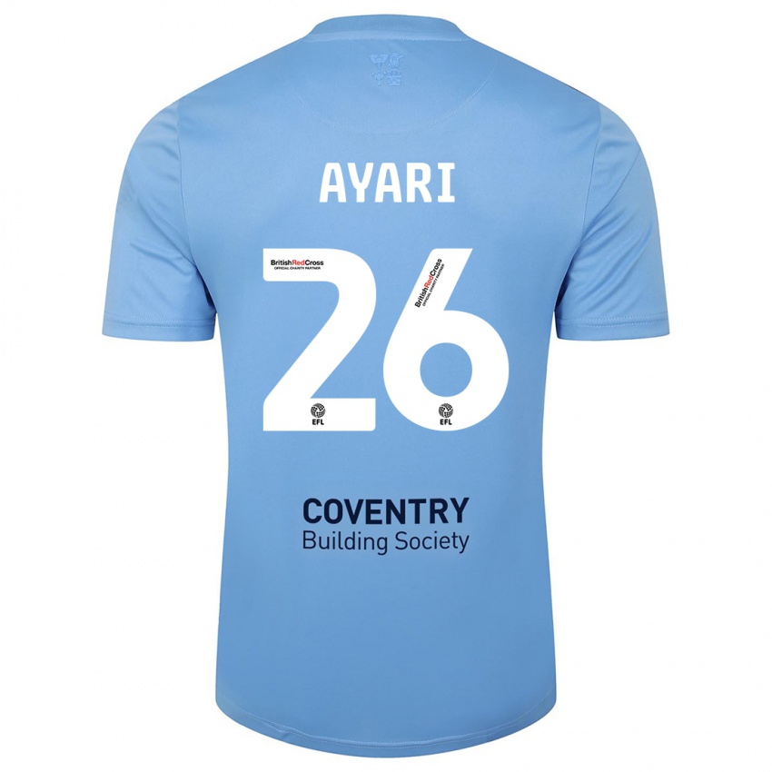 Donna Maglia Yasin Ayari #26 Cielo Blu Kit Gara Home 2023/24 Maglietta