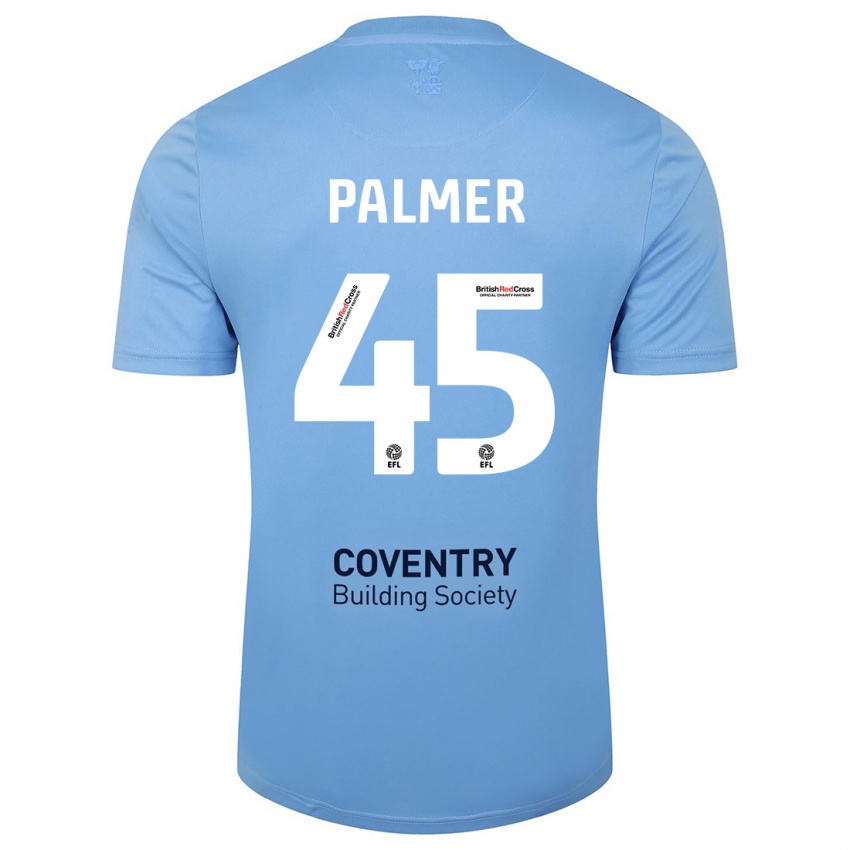 Donna Maglia Kasey Palmer #45 Cielo Blu Kit Gara Home 2023/24 Maglietta