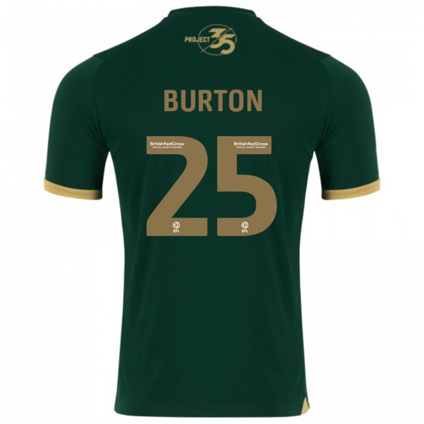 Donna Maglia Callum Burton #25 Verde Kit Gara Home 2023/24 Maglietta