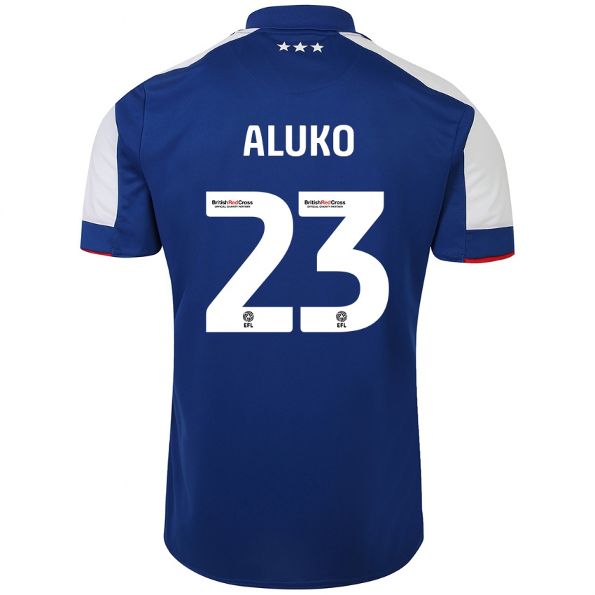 Donna Maglia Sone Aluko #23 Blu Kit Gara Home 2023/24 Maglietta