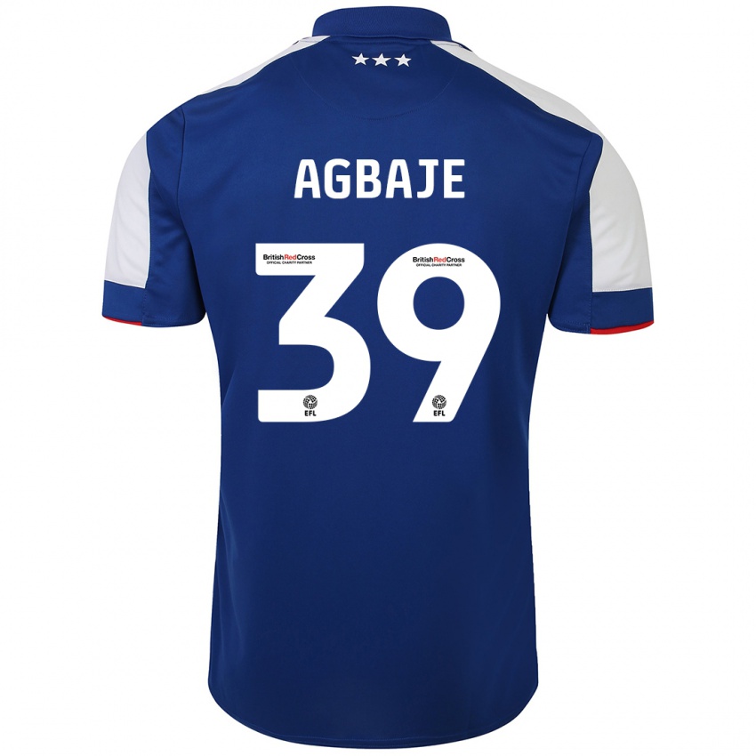 Donna Maglia Edwin Agbaje #39 Blu Kit Gara Home 2023/24 Maglietta