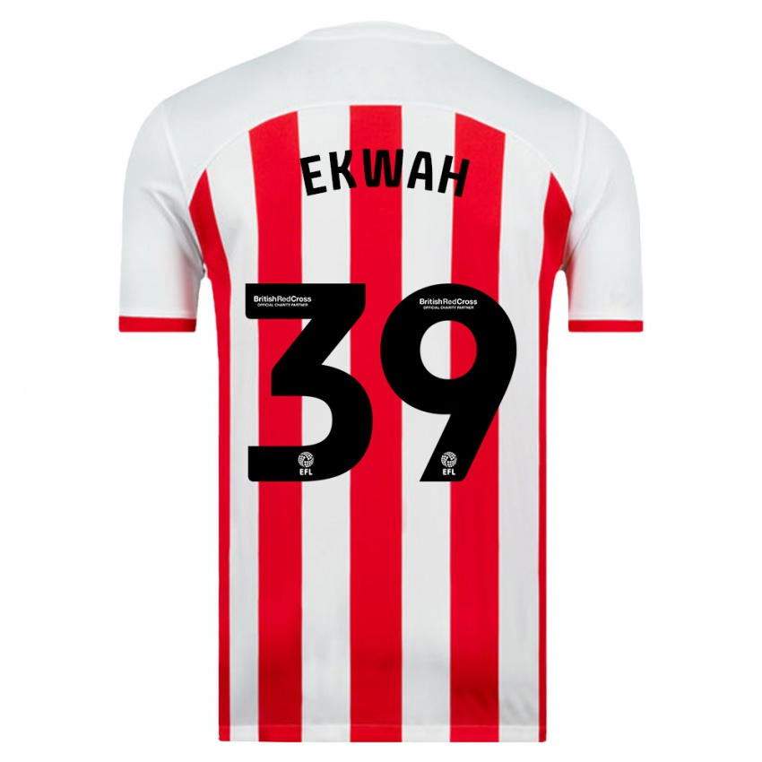 Donna Maglia Pierre Ekwah #39 Bianco Kit Gara Home 2023/24 Maglietta