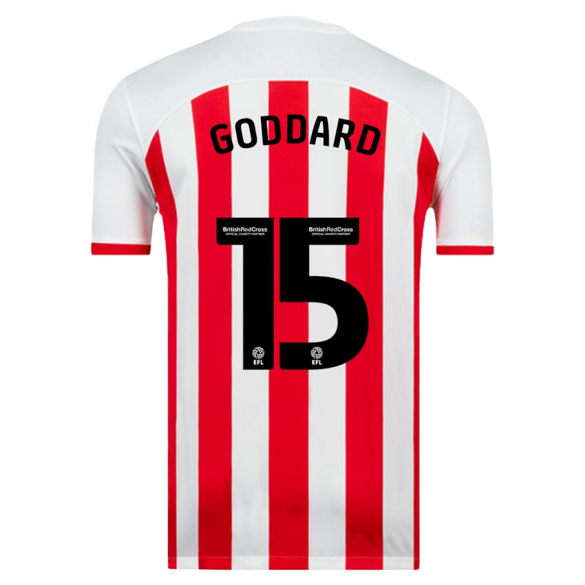 Donna Maglia Amy Goddard #15 Bianco Kit Gara Home 2023/24 Maglietta