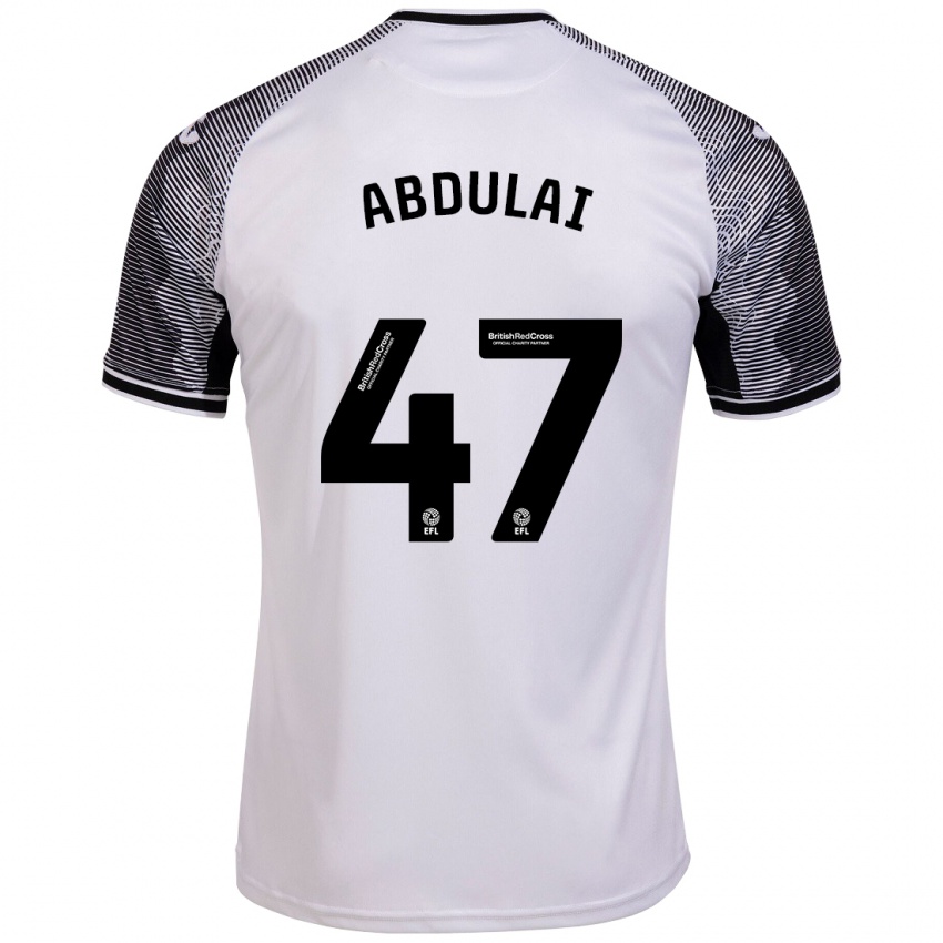 Donna Maglia Azeem Abdulai #47 Bianco Kit Gara Home 2023/24 Maglietta