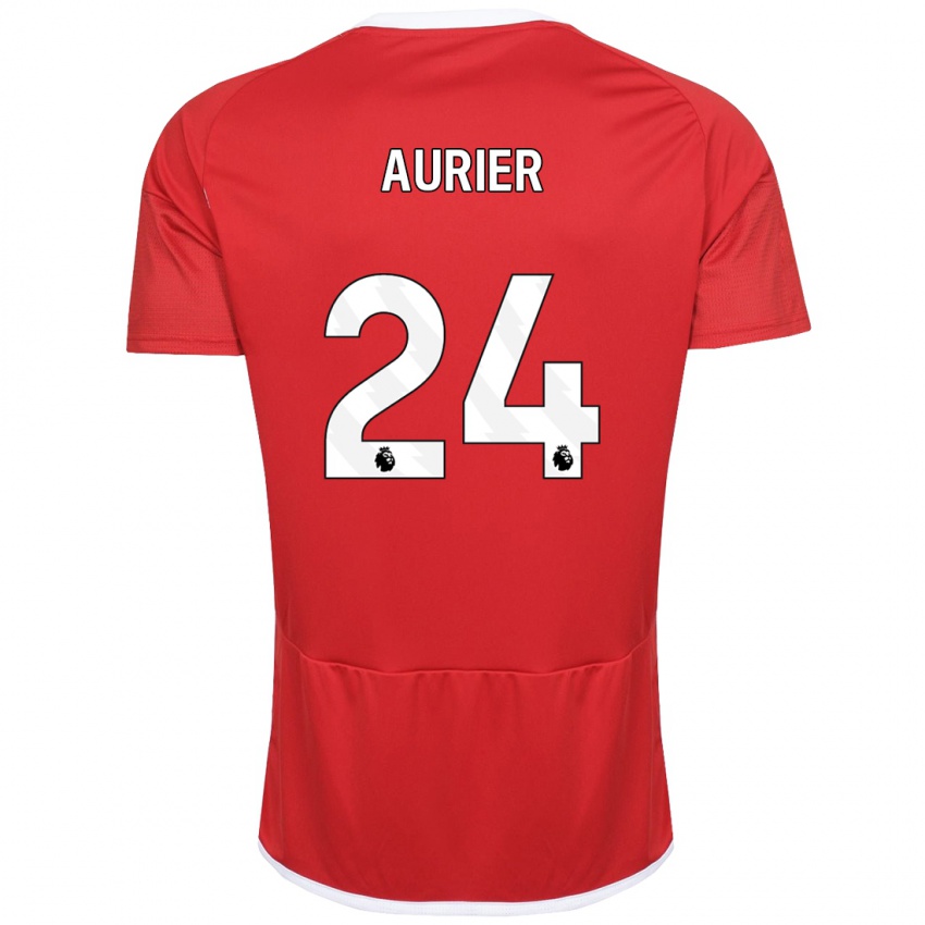 Donna Maglia Serge Aurier #24 Rosso Kit Gara Home 2023/24 Maglietta